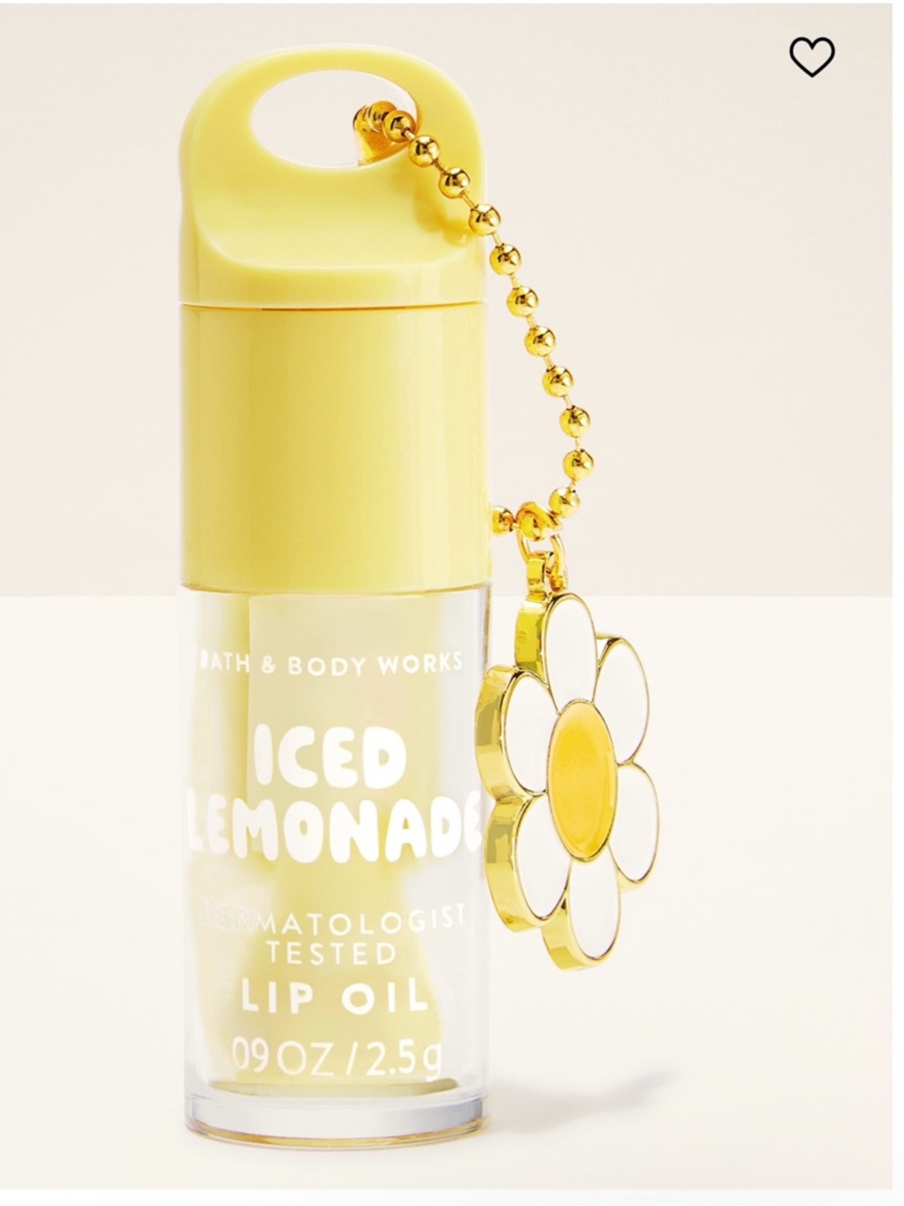 Bath & Body Works Iced Lemonade
Lip Oil With Charm